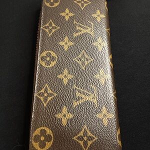 Louis Vuitton Brown and Gold Monogram Wallet